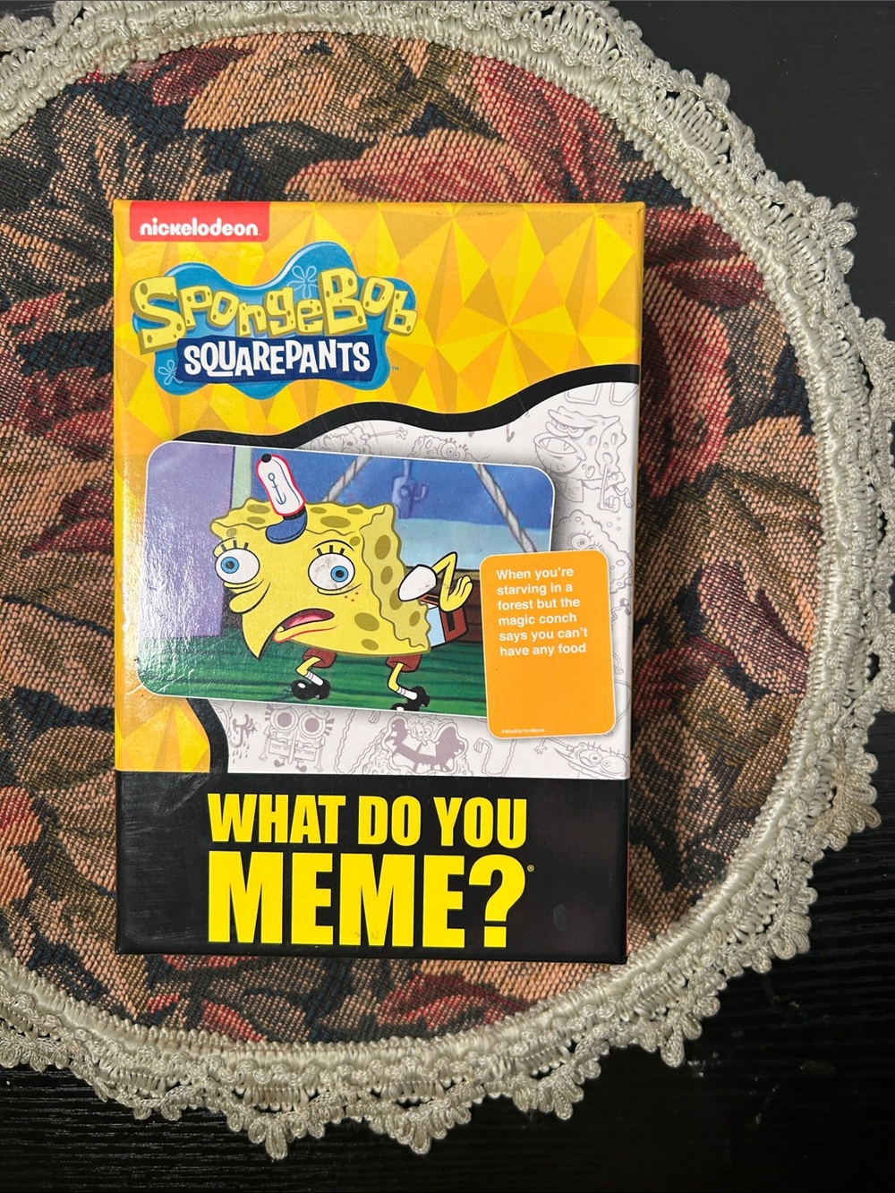 SpongeBob SquarePants Yellow & Black 'What Do You Meme?' Party Card Game
